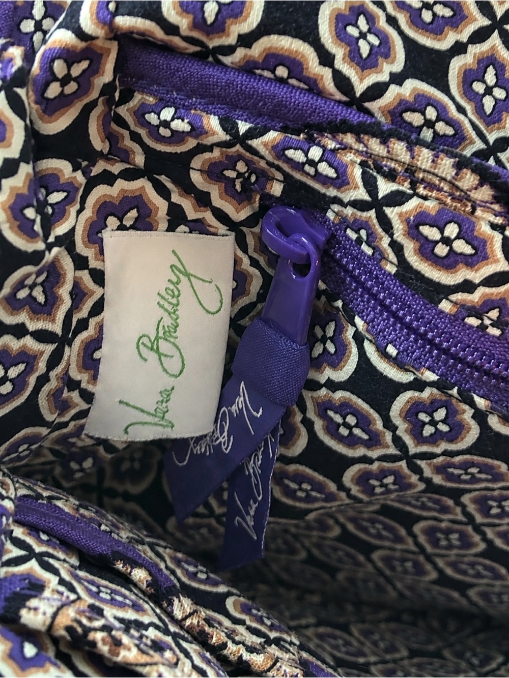 EUC VERA BRADLEY Alice Frame Shoulder Kiss-lock Bag – Simply Violet (2010) - Picture 8 of 8